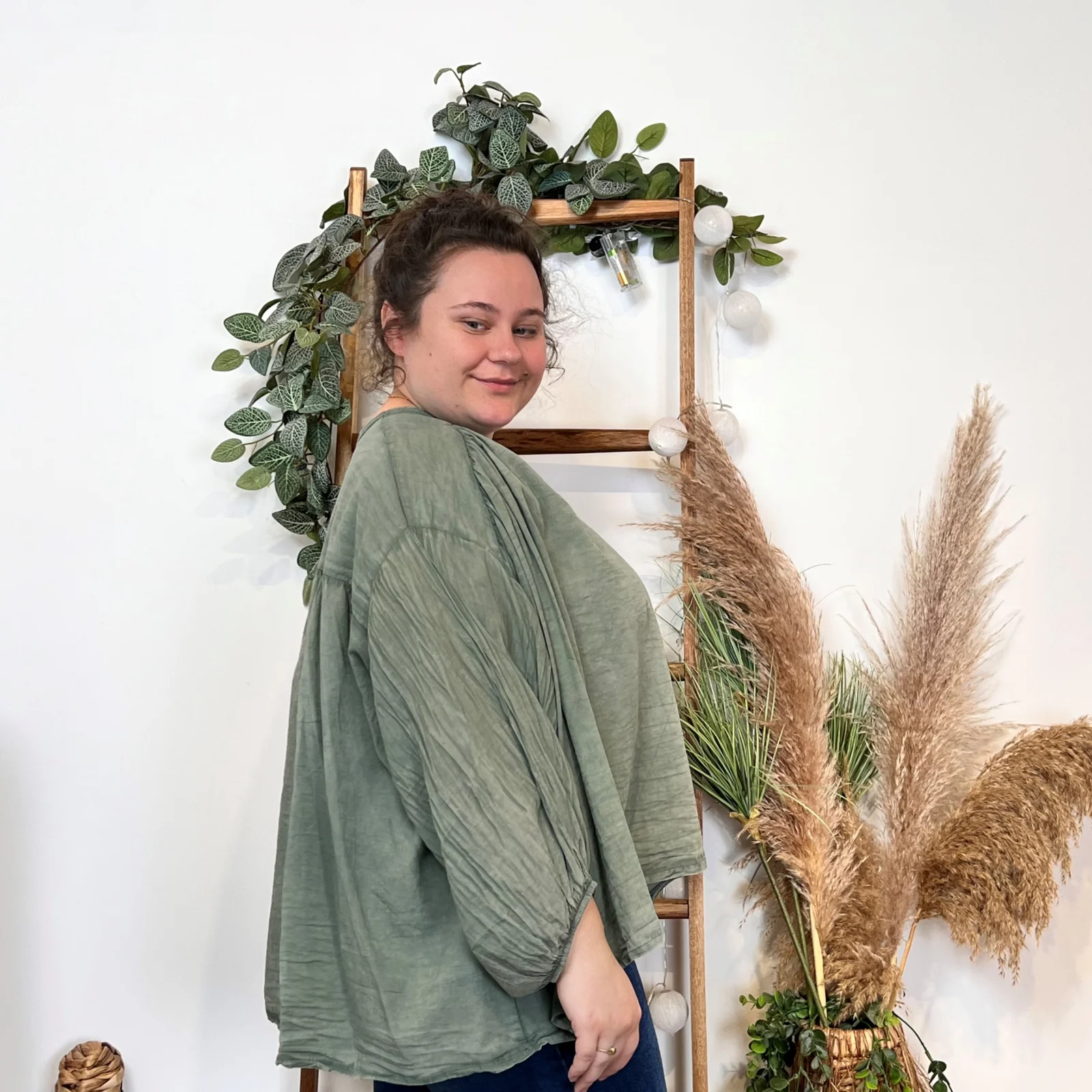 Tunique unie Curvy (Gt) - kaki - curvy