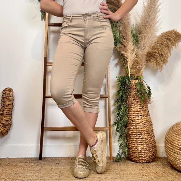 P203- Pantacourt Voggo (T36-T44) - beige - 44