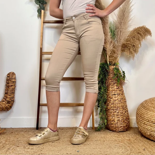 P203- Pantacourt Voggo (T36-T44) - beige - 44