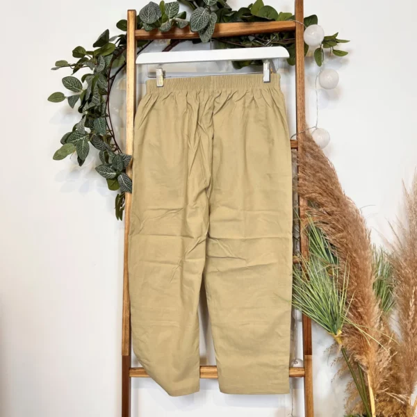 T581- Pantacourt stretch uni JST (T38-T52) - beige - 58