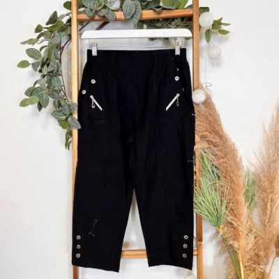 T581- Pantacourt stretch uni JST (T38-T52) - noir - 58