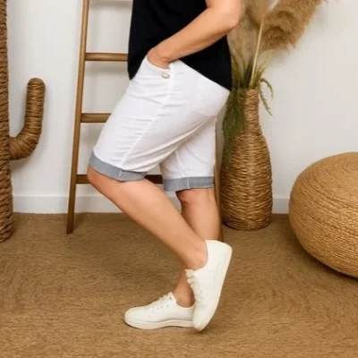 T582- Short JST Biais (T38-T52) - blanc - 58