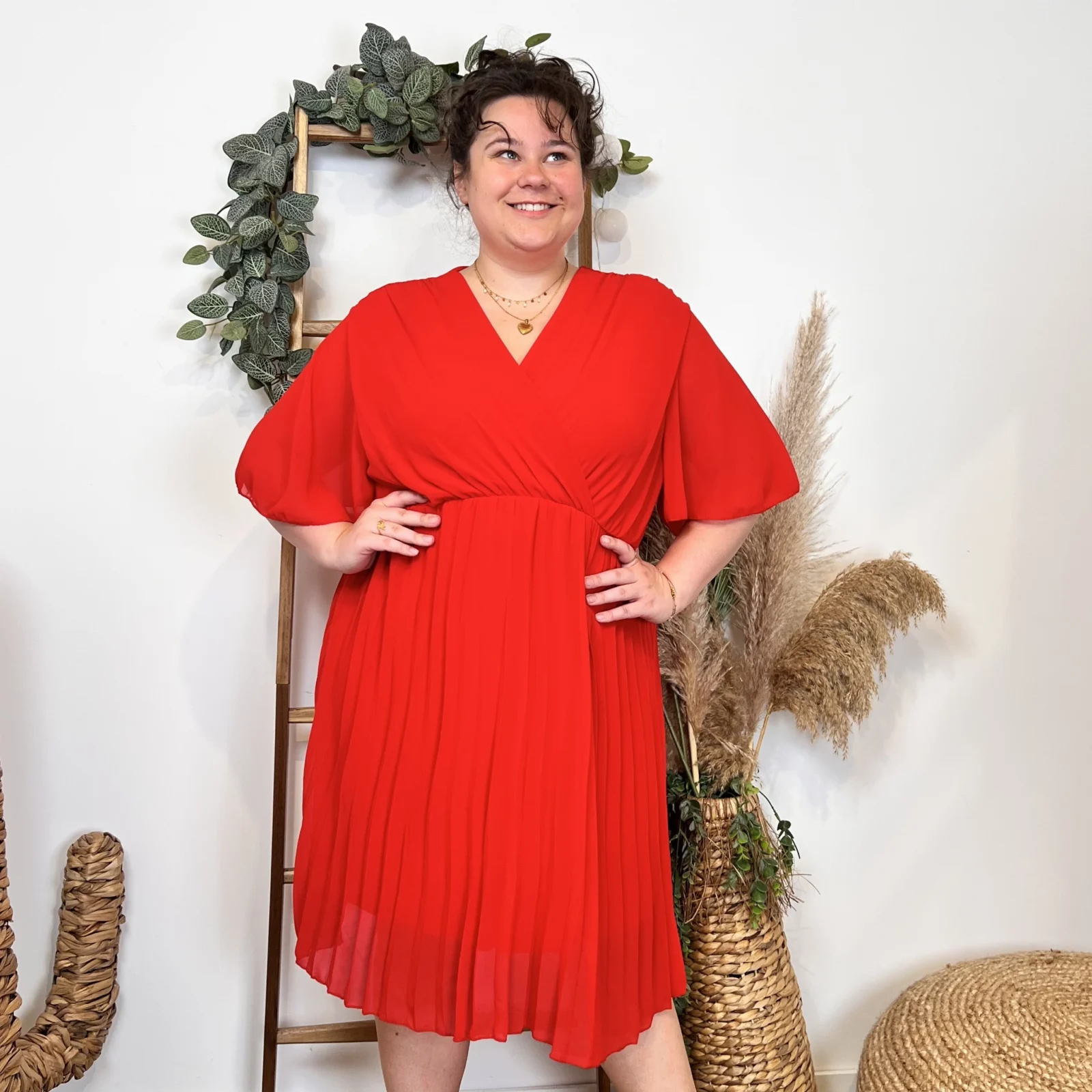 Z342- Robe C'Mélodie plissée 🇮🇹