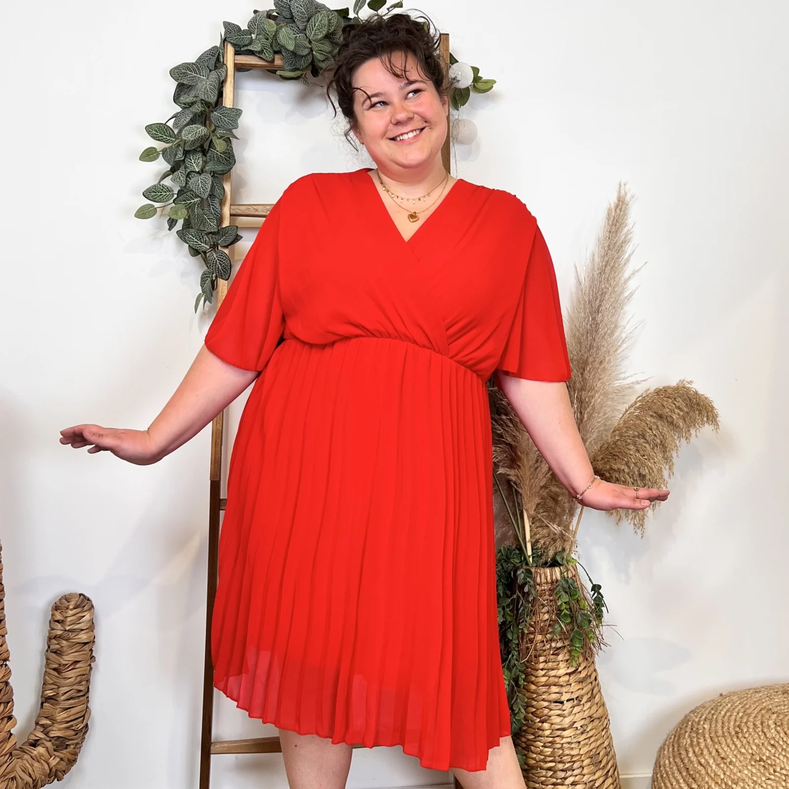 Z342- Robe C'Mélodie plissée 🇮🇹