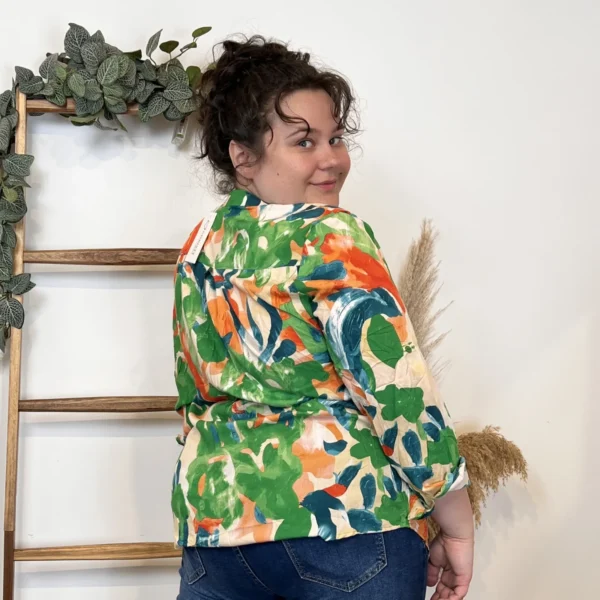 Z770- Tunique « Aquarelle » (T44-T52) - vert-bresil - 52