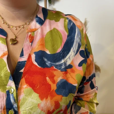 Z770- Tunique « Aquarelle » (T44-T52) - marine - 52