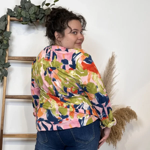 Z770- Tunique « Aquarelle » (T44-T52) - marine - 52