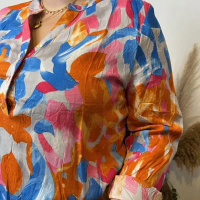 Z770- Tunique « Aquarelle » (T44-T52) - orange - 52