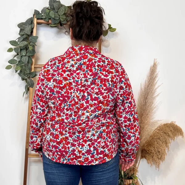 K331- Chemise Maëlle (T40-T48) - rouge - 48