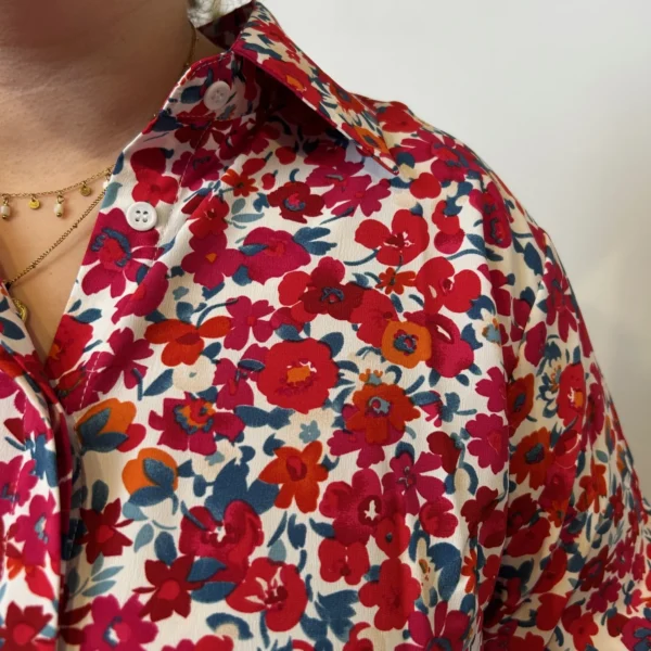 K331- Chemise Maëlle (T40-T48) - rouge - 48