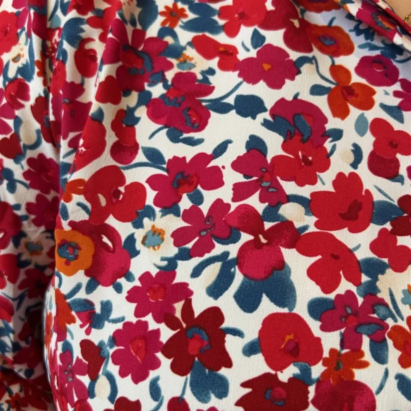 K331- Chemise Maëlle (T40-T48) - rouge - 48