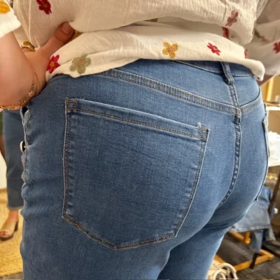 W107- Jean 7/8ème Mom (T36-T44) - denim - 50