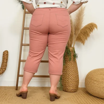 P198- Pantacourt Voggo (T42-T50) - rose-poudre - 50