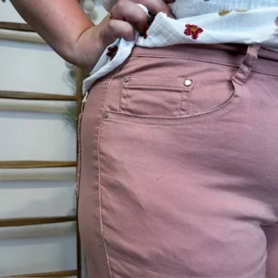 P198- Pantacourt Voggo (T42-T50) - rose-poudre - 50