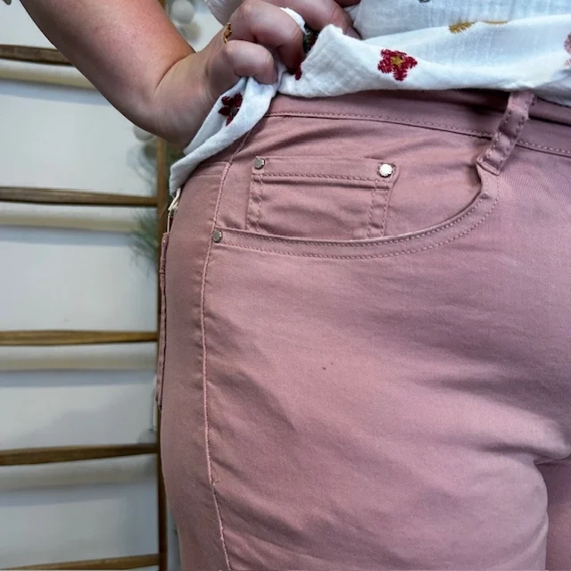 P198- Pantacourt Voggo (T42-T50) - rose-poudre - 50