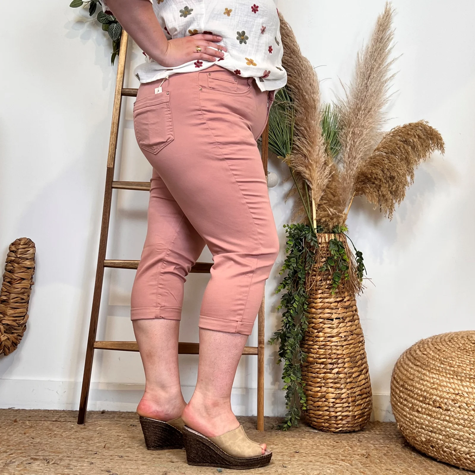 P198- Pantacourt Voggo (T42-T50) - rose-poudre - 50