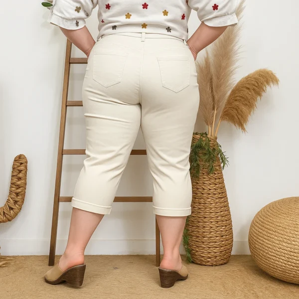 P198- Pantacourt Voggo (T42-T50) - ecru - 50