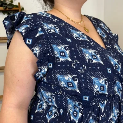 K344- Robe courtes "By One" (T40-T48) - marine - 48