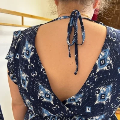 K344- Robe courtes "By One" (T40-T48) - marine - 48