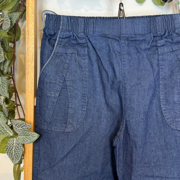 T581- Pantacourt 95% coton JST (T38-T52) - denim - 58