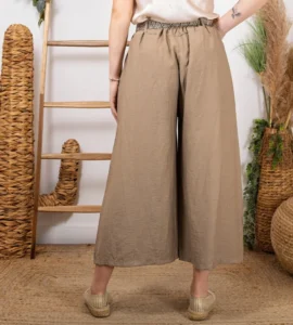 Pantalon court Coupe Flare (Tu) - taupe - taille-unique