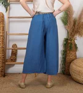 Pantalon court Coupe Flare (Tu) - bleu-jeans - taille-unique