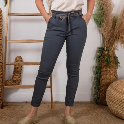 L749- Pantalon Stretch (T36-T50) - gris - 50