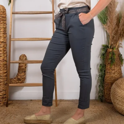 L749- Pantalon Stretch (T36-T50) - gris - 50