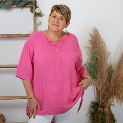 K243- Tunique Coton lin (Gt) 🇮🇹