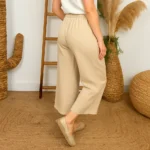 Pantalon court Coupe Flare (Tu) - beige - taille-unique