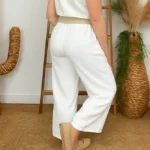 Pantalon court Coupe Flare (Tu) - blanc - taille-unique