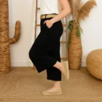Pantalon court Coupe Flare (Tu) - noir - taille-unique