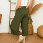 Pantalon court Coupe Flare (Tu) - kaki - taille-unique