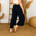 Pantalon court Coupe Flare (Tu) - marine - taille-unique