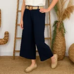 Pantalon court Coupe Flare (Tu) - marine - taille-unique