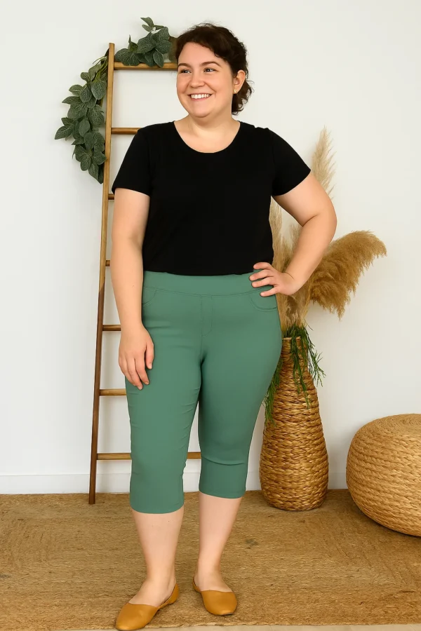 R281- Pantacourt Christy (T42-T52) - vert-celadon - 52