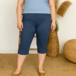 Pantacourt Christy (T42-T52) - denim - 52