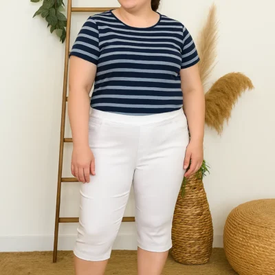 R281- Pantacourt Christy (T42-T52) - blanc - 52