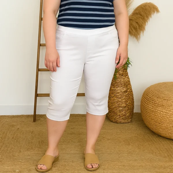 R281- Pantacourt Christy (T42-T52) - blanc - 52