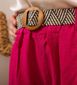 Pantalon court Coupe Flare (Tu) - fuchsia - taille-unique