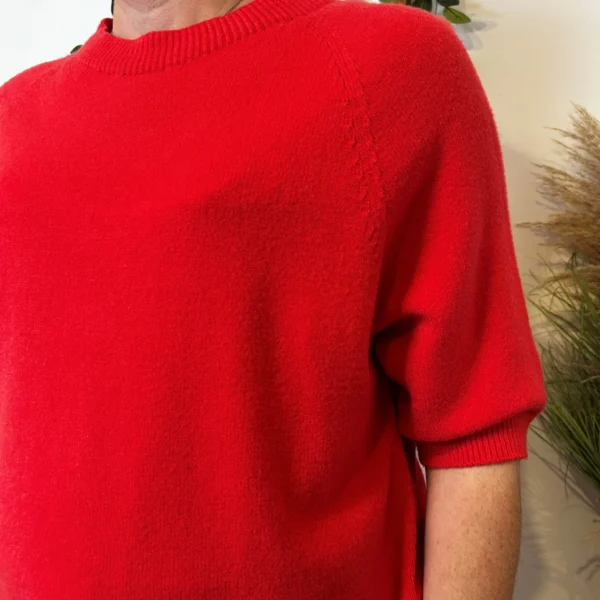 K311- pull Manches courtes (Tu) 🇮🇹 - rouge - taille-unique