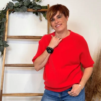 K311- pull Manches courtes (Tu) 🇮🇹 - rouge - taille-unique