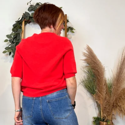 K311- pull Manches courtes (Tu) 🇮🇹 - rouge - taille-unique