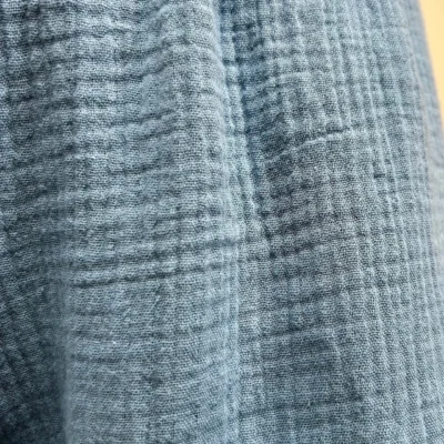 L784- Pantalon gaze de coton (TU) - bleu-jeans - taille-unique