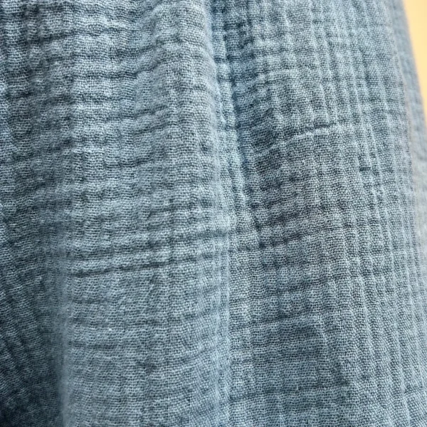 L784- Pantalon gaze de coton (TU) - bleu-jeans - taille-unique