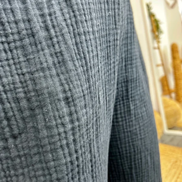 L784- Pantalon gaze de coton (TU) - noir - taille-unique