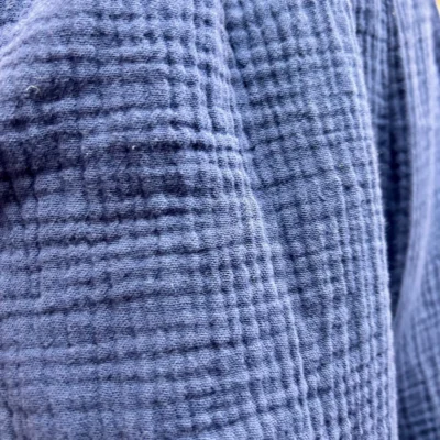 L784- Pantalon gaze de coton (TU) - marine - taille-unique