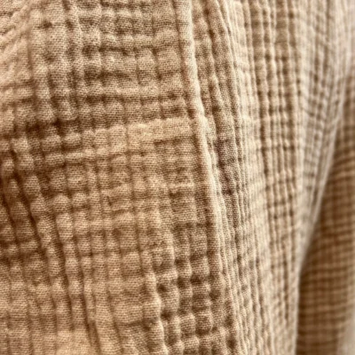 L784- Pantalon gaze de coton (TU) - camel - taille-unique