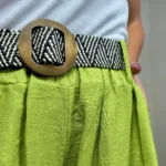 Pantalon court Coupe Flare (Tu) - vert-anis - taille-unique