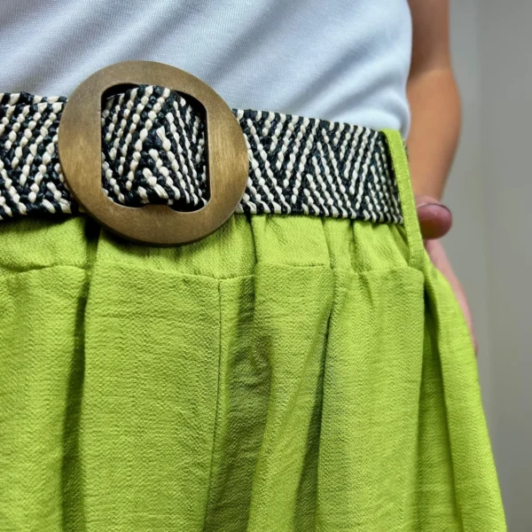 L781- Coupe Flare (Tu) - vert-anis - taille-unique